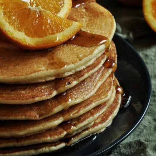 Orange Cardamom Pancakes